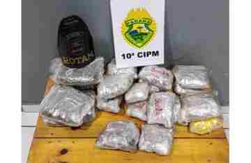 Cantagalo – Drogas são apreendidas em ônibus na rodoviária municipal